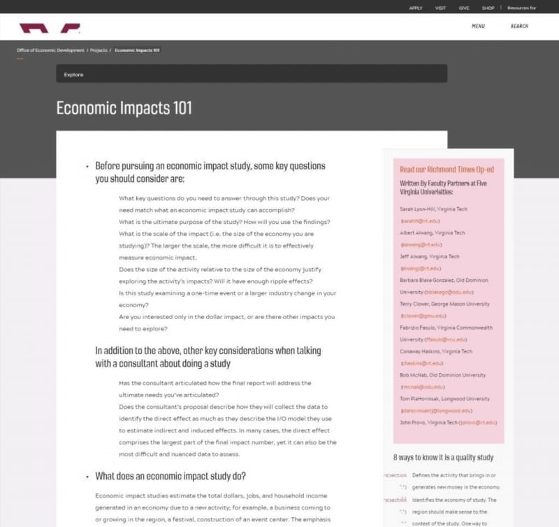 Economic Impacts and Considerations